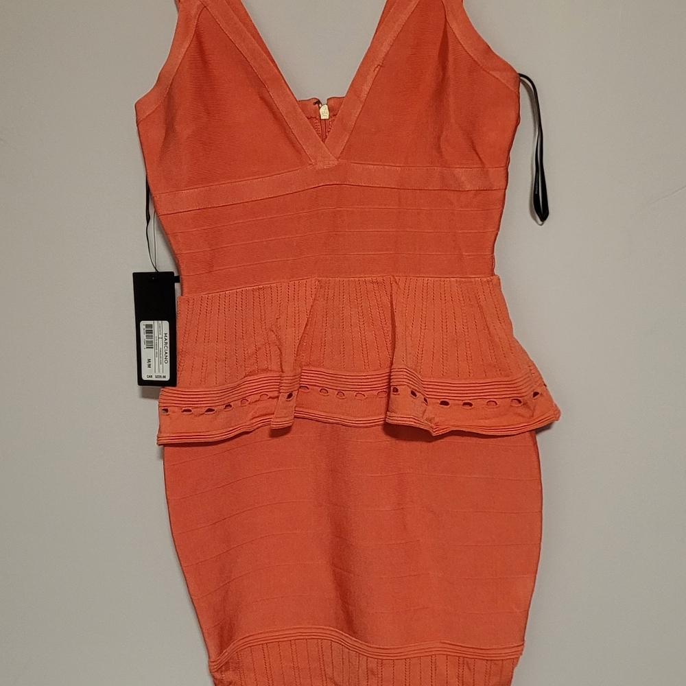 NWT Marciano pink Elita Bandage bodycon dress